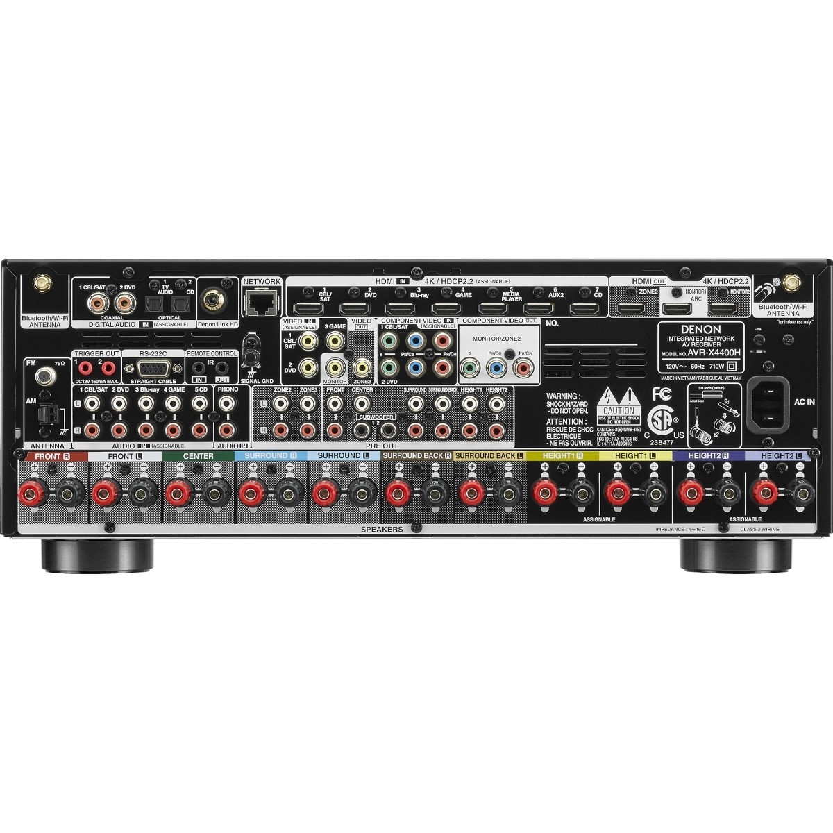 Denon AVRX 4400 H 9.2 A/V Amplifikatör Sinema Amplileri / AV