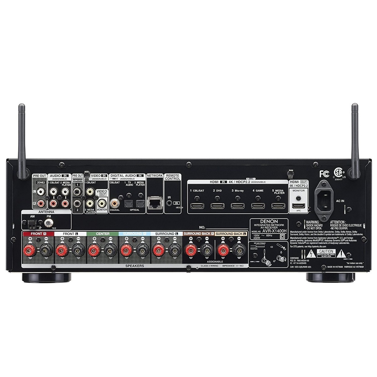 Denon AVRX 1400 H 7.2 A/V Amplifikatör Sinema Amplileri / AV
